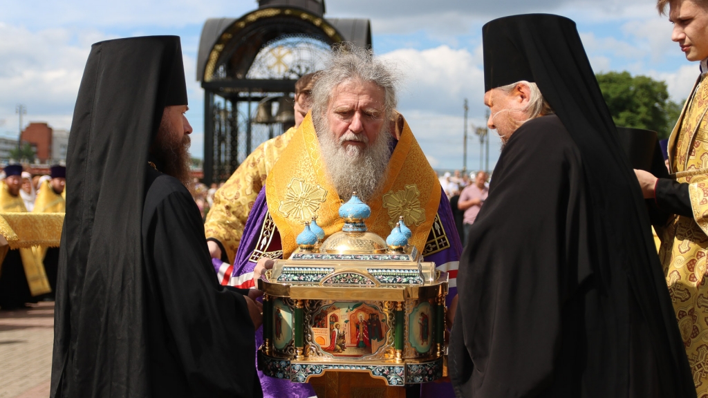 В Витебске встретили ковчег с мощами святого благоверного князя Александра Невского