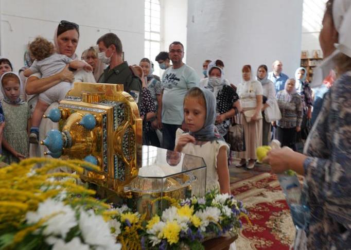 Мощам Александра Невского в Рязани поклонились правящий архиерей и духовенство Скопинской епархии