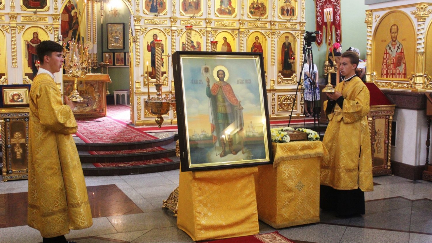 Будущему духовно-просветительскому центру и храму святого Александра Невского на острове Русский передан образ святого покровителя