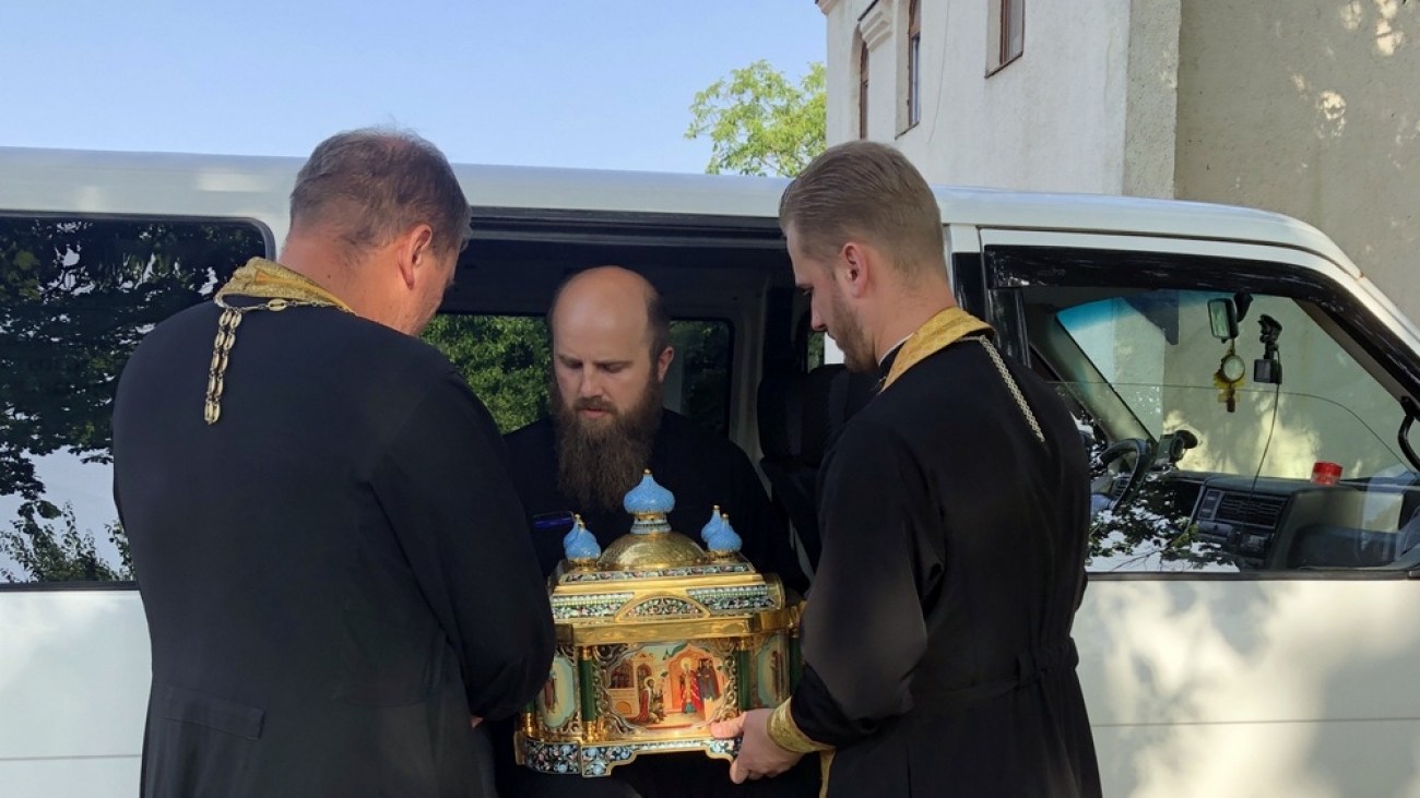 В Слуцк прибыл ковчег с частицей мощей святого Александра Невского